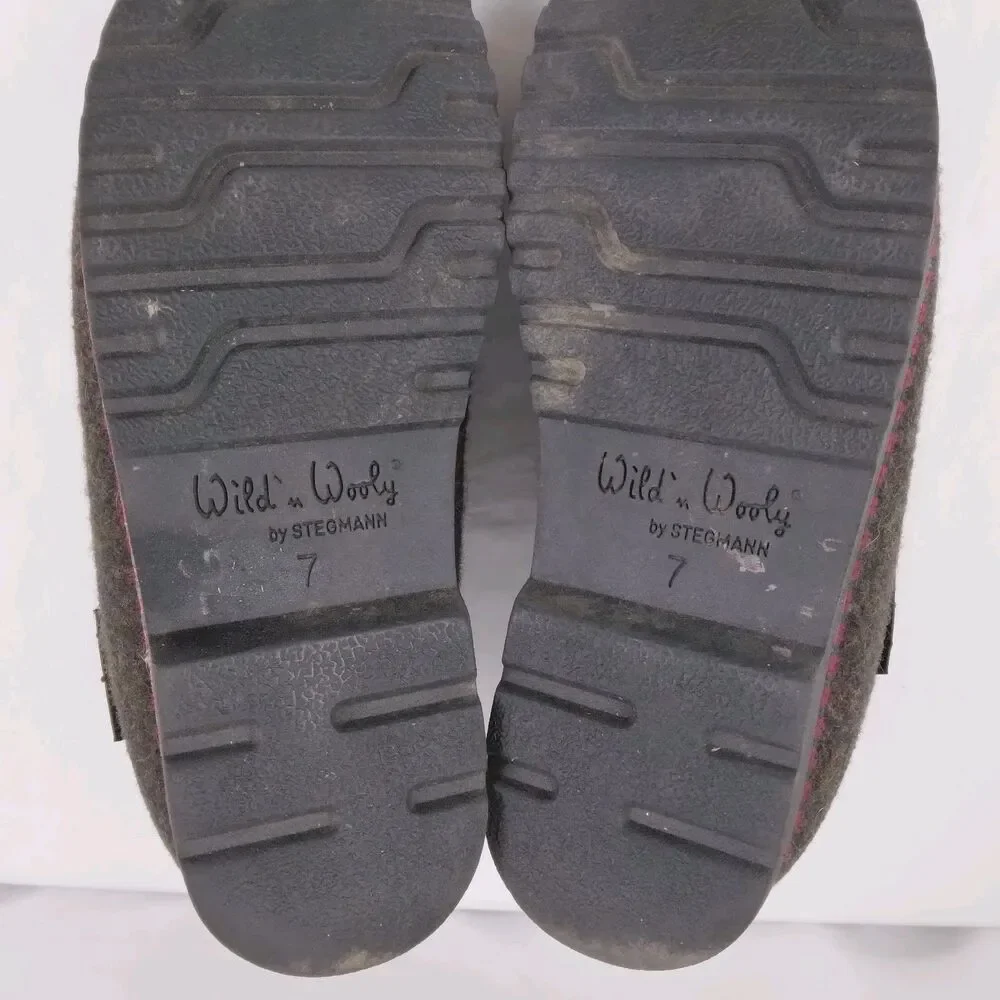 Wild n Wooly by Stegmann Shoes Gray Pure New Wool Germany Women's Size US 7 - Picture 15 of 15